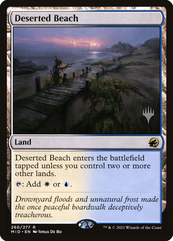 Deserted Beach card front