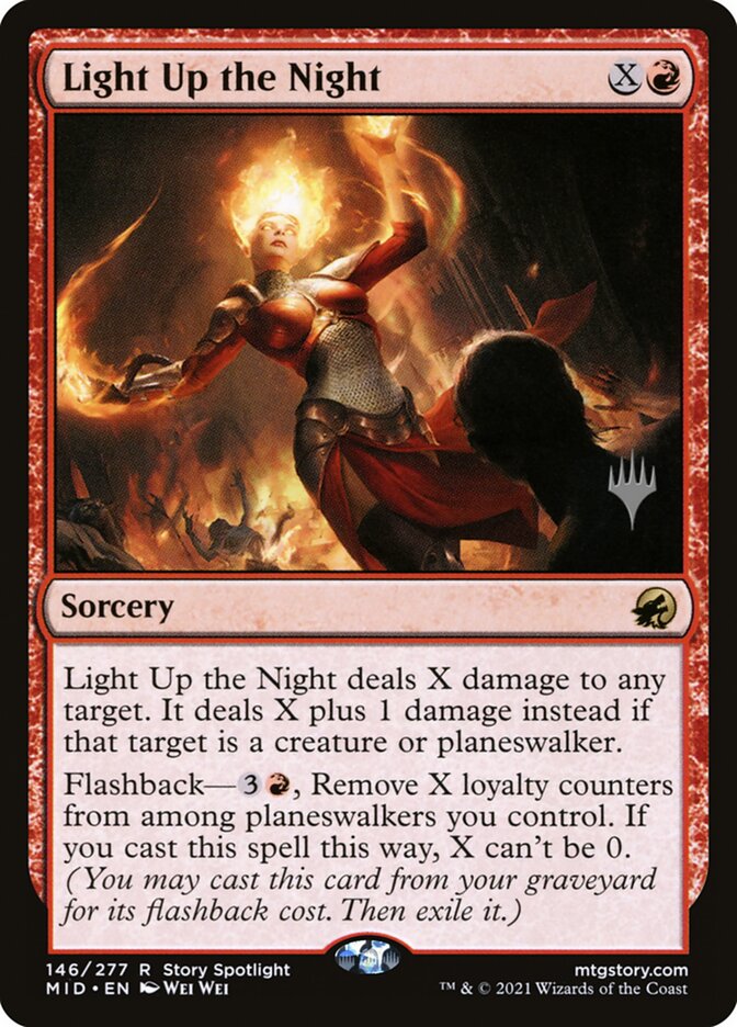 Light Up the Night card front