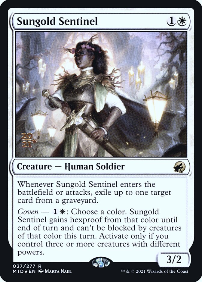 Sungold Sentinel card front