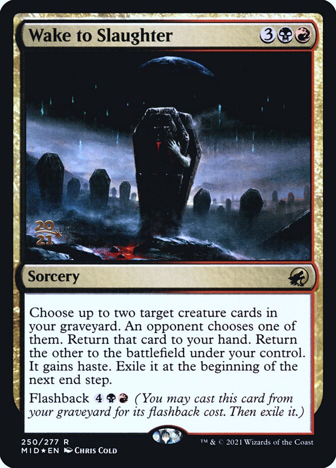 Wake to Slaughter card front