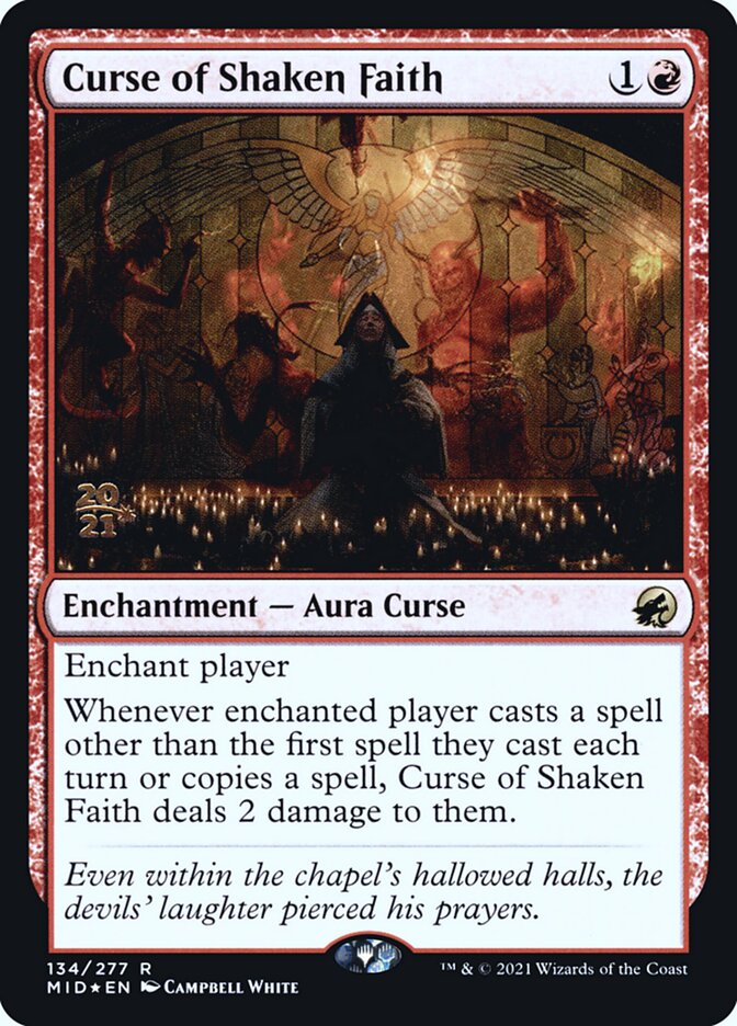 Curse of Shaken Faith card front