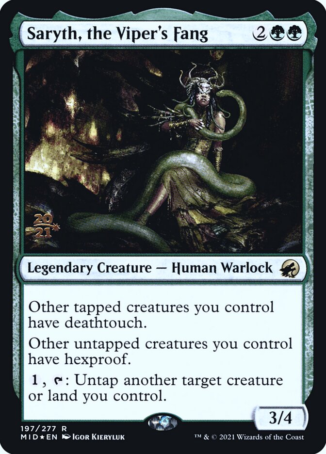 Saryth, the Viper's Fang card front