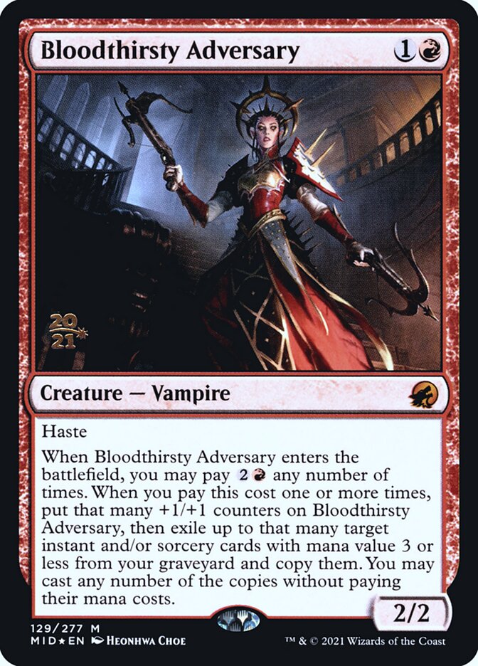 Bloodthirsty Adversary card front