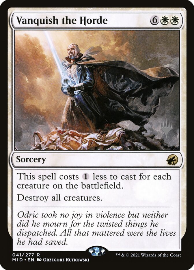 Vanquish the Horde card front