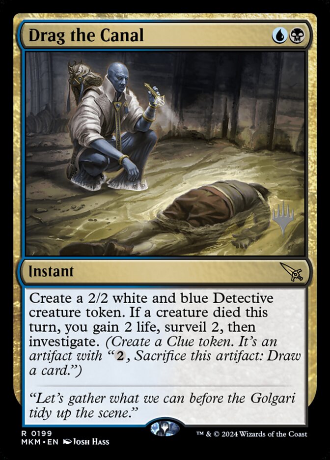Drag the Canal card front