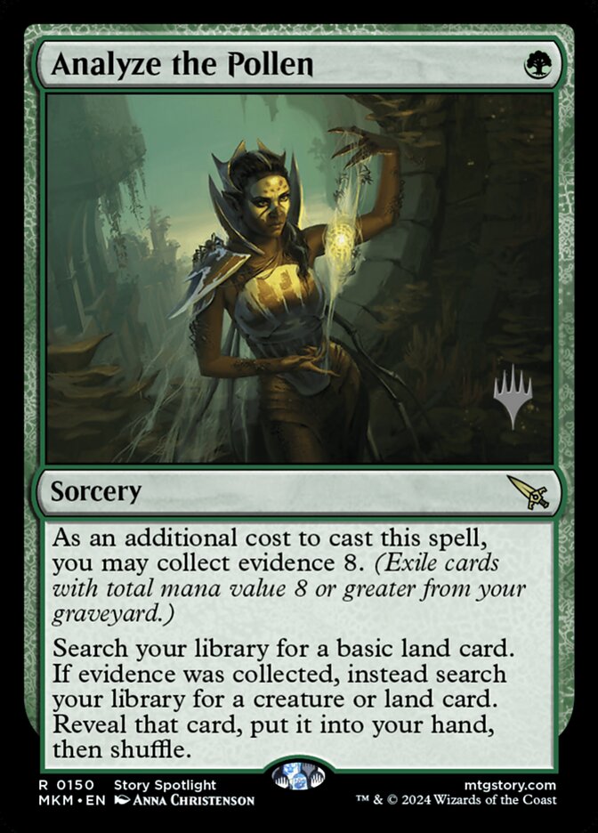 Analyze the Pollen card front