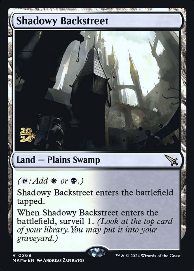 Shadowy Backstreet card front
