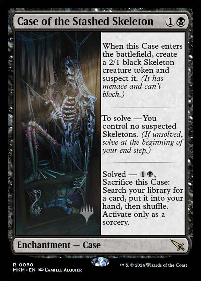 Case of the Stashed Skeleton card front