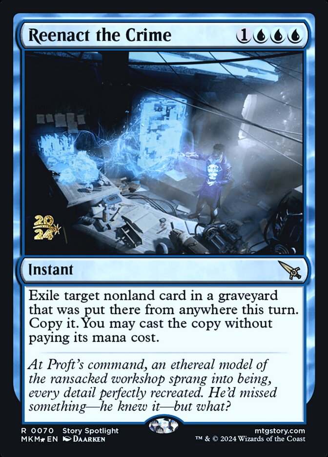 Reenact the Crime card front