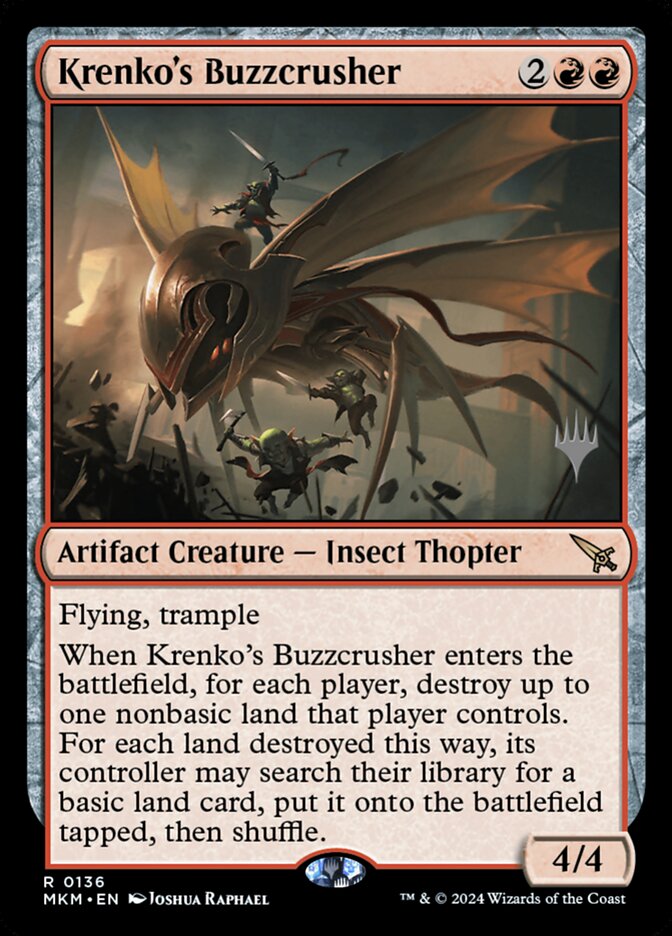Krenko's Buzzcrusher card front
