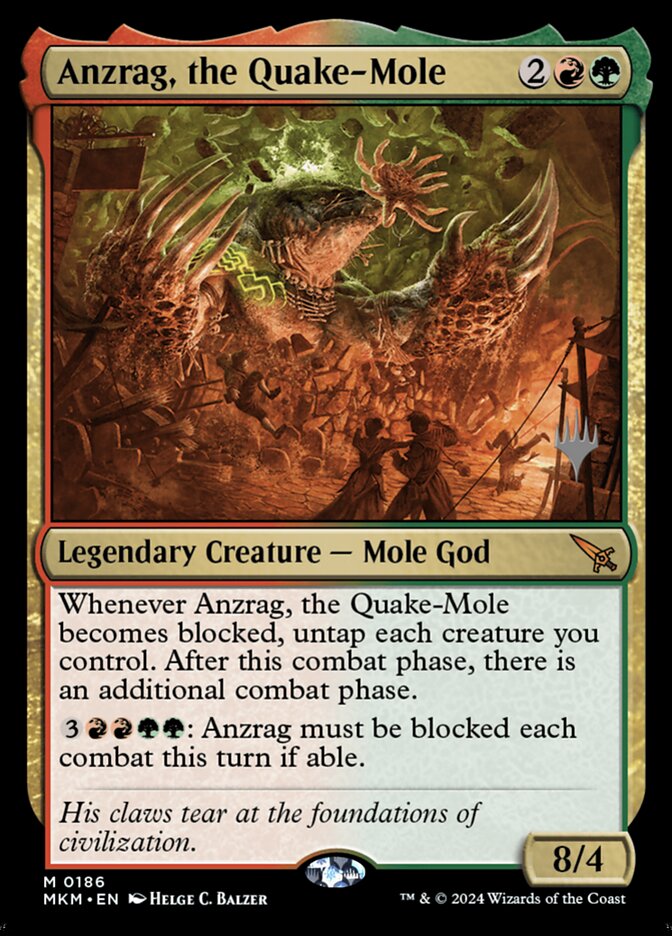 Anzrag, the Quake-Mole card front