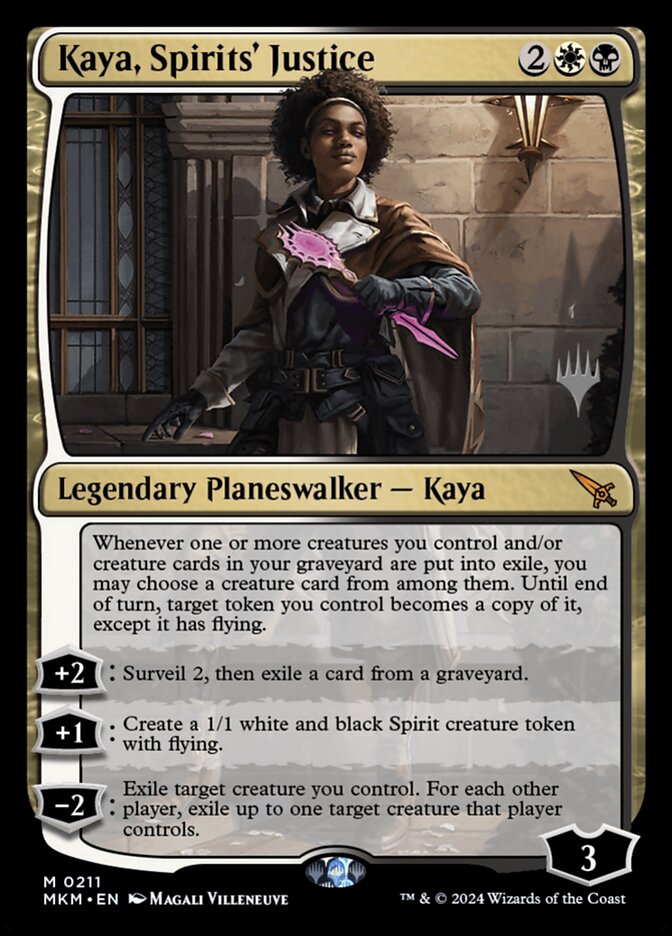 Kaya, Spirits' Justice card front