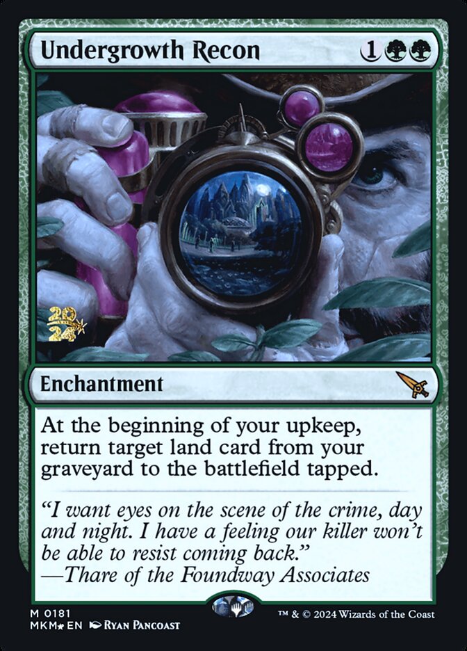 Undergrowth Recon card front