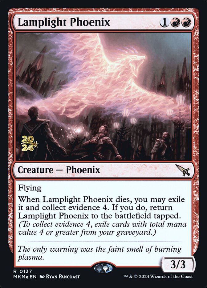Lamplight Phoenix card front