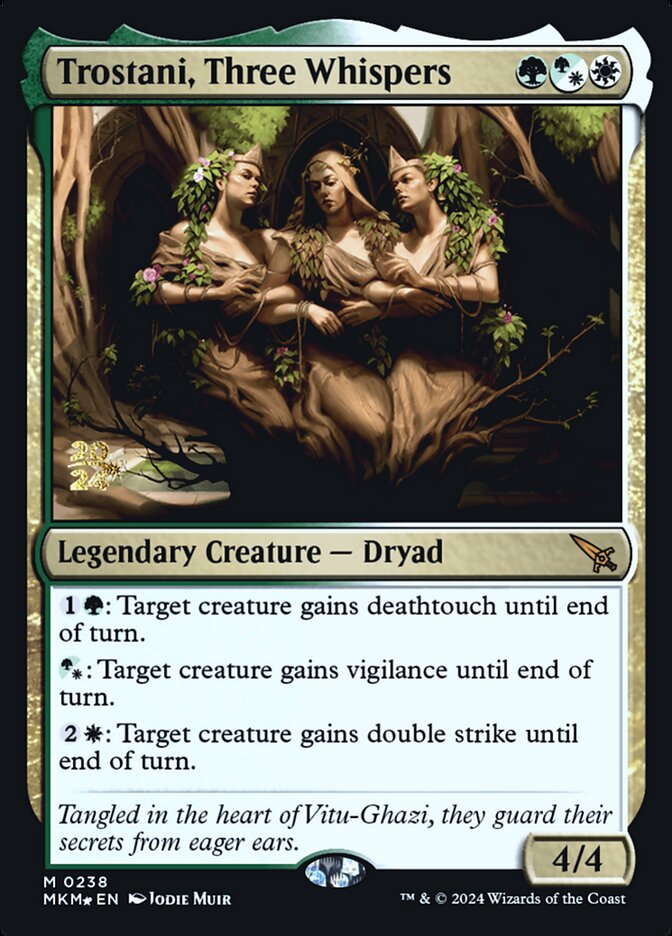 Trostani, Three Whispers card front
