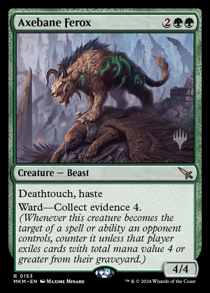 Axebane Ferox card front