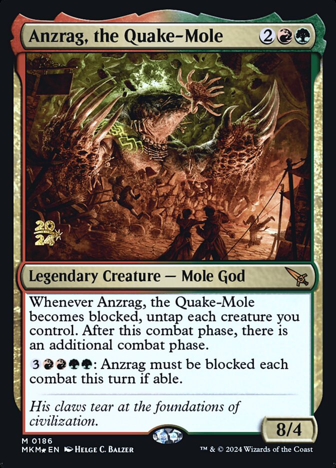 Anzrag, the Quake-Mole card front