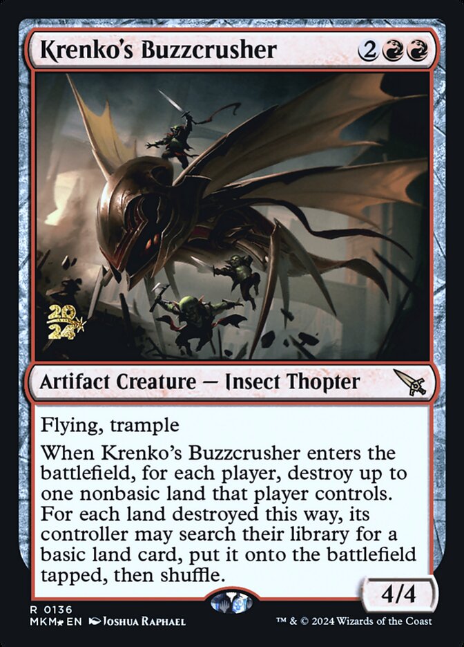 Krenko's Buzzcrusher card front
