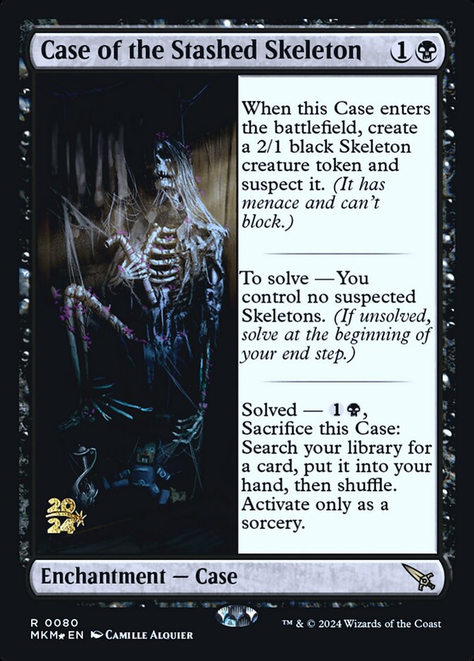 Case of the Stashed Skeleton card front