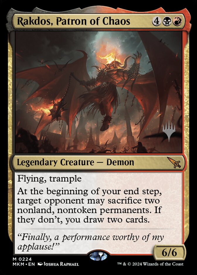 Rakdos, Patron of Chaos card front