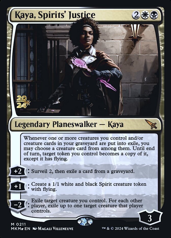 Kaya, Spirits' Justice card front