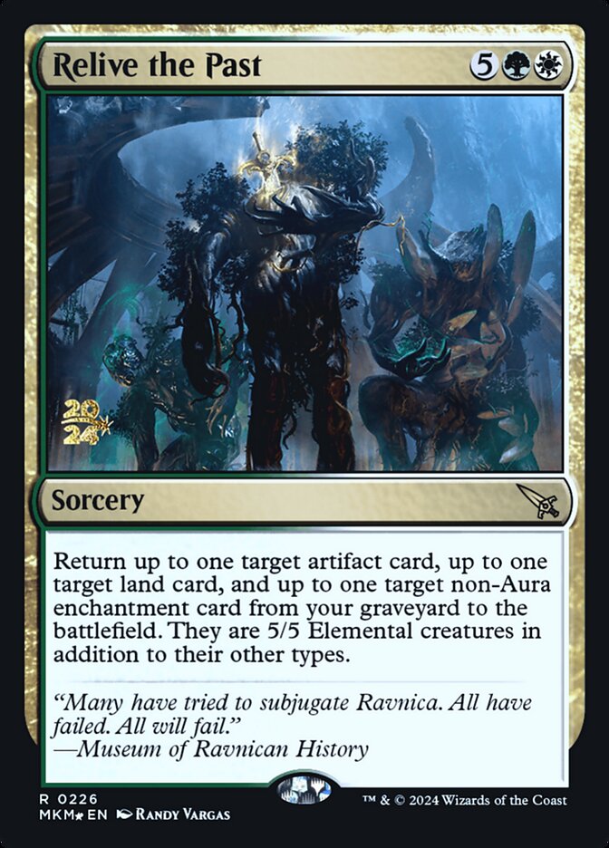 Relive the Past card front