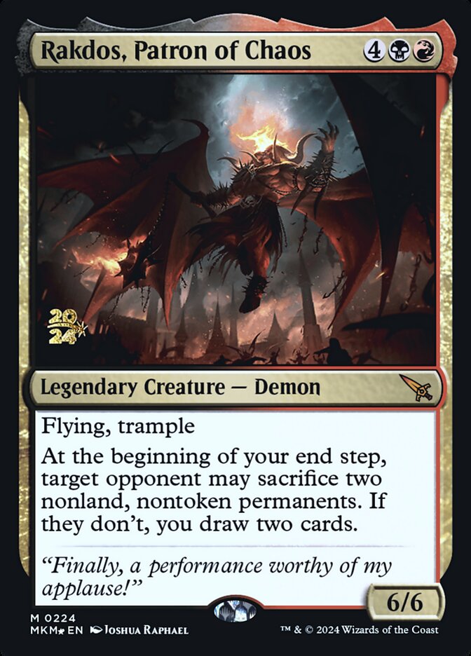 Rakdos, Patron of Chaos card front