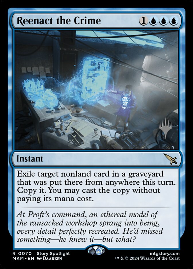Reenact the Crime card front
