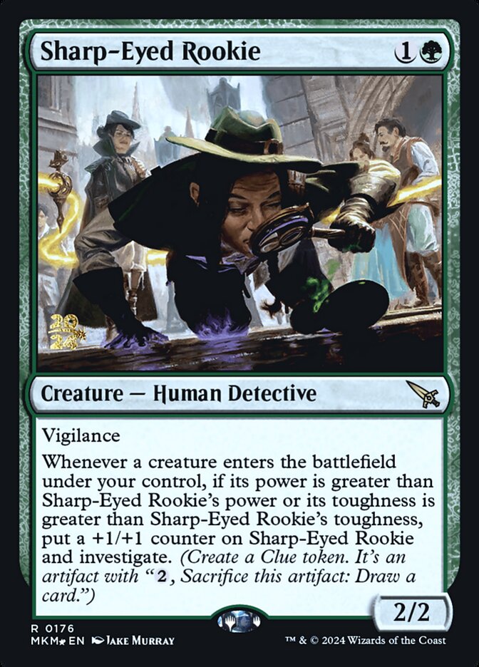 Sharp-Eyed Rookie card front