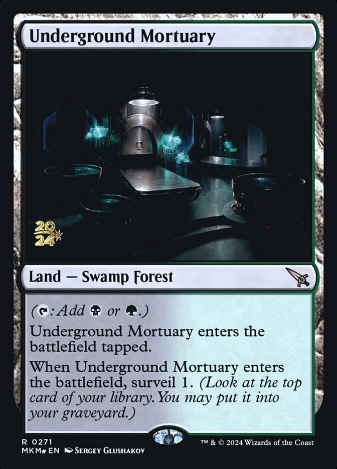 Underground Mortuary card front