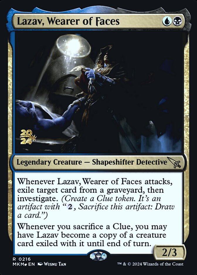 Lazav, Wearer of Faces card front