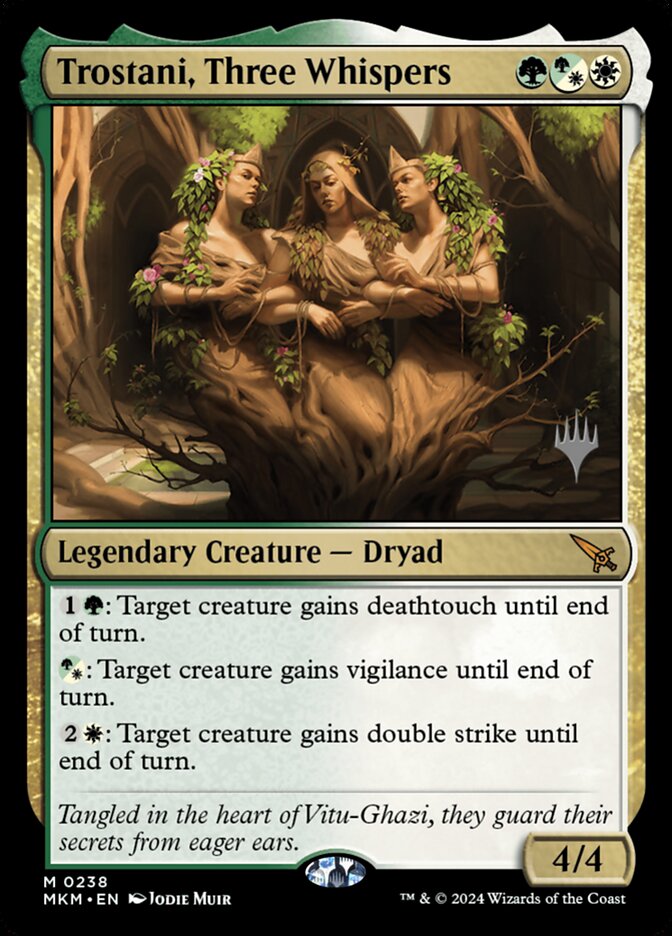 Trostani, Three Whispers card front