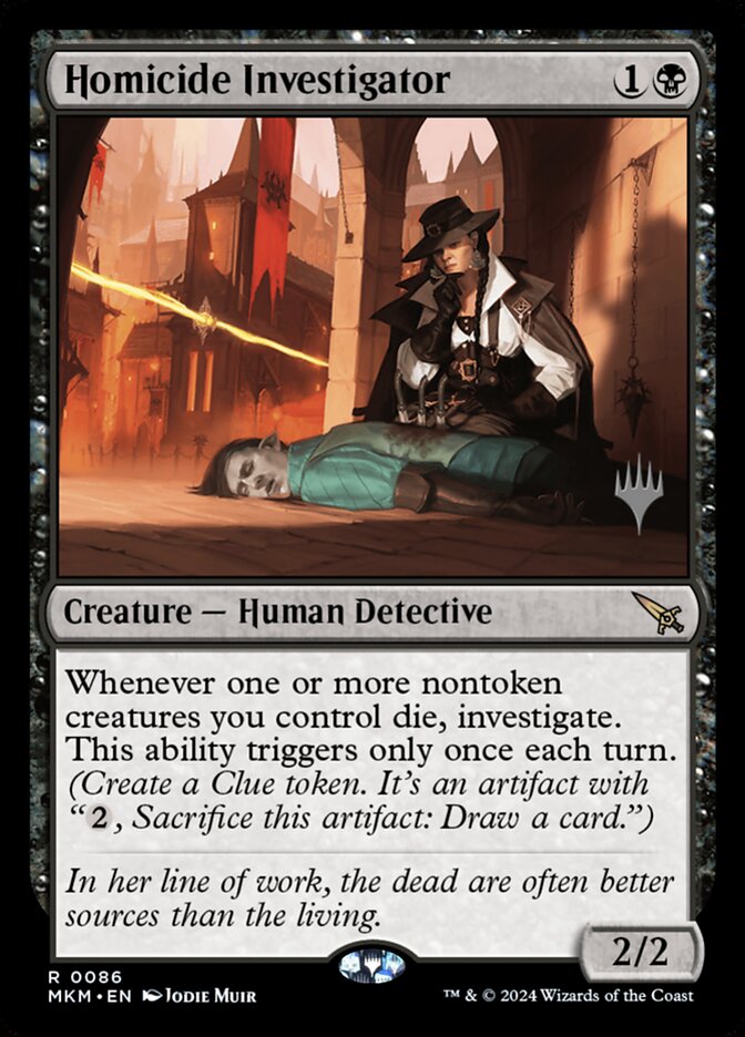 Homicide Investigator card front
