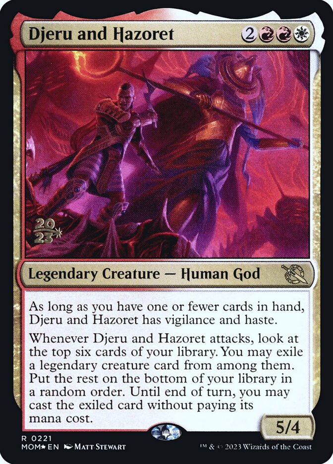 Djeru and Hazoret card front