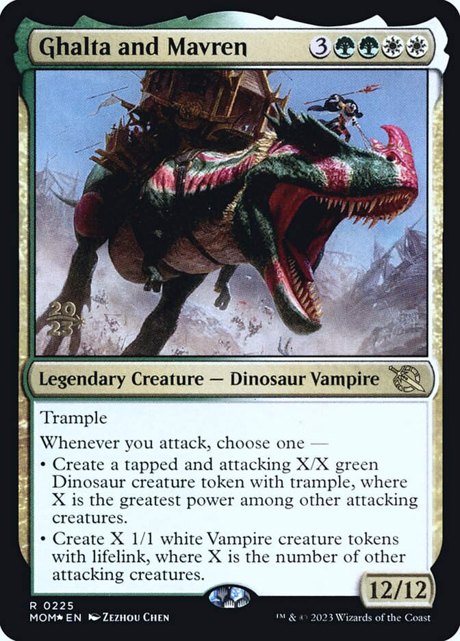 Ghalta and Mavren card front