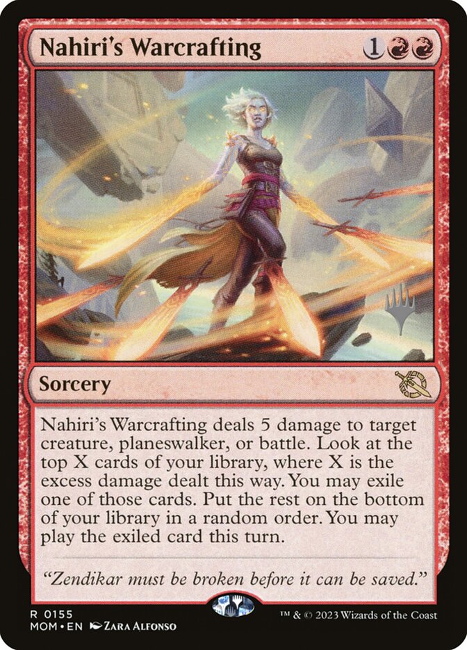 Nahiri's Warcrafting card front