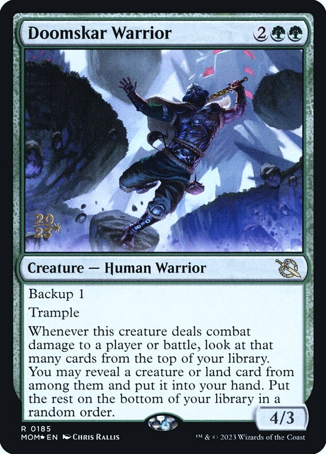 Doomskar Warrior card front