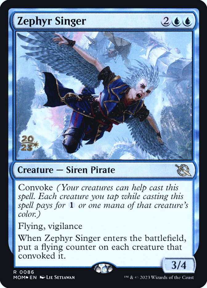Zephyr Singer card front