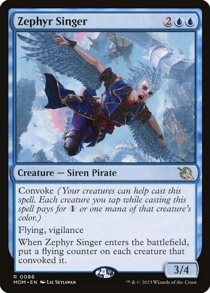 Zephyr Singer card front