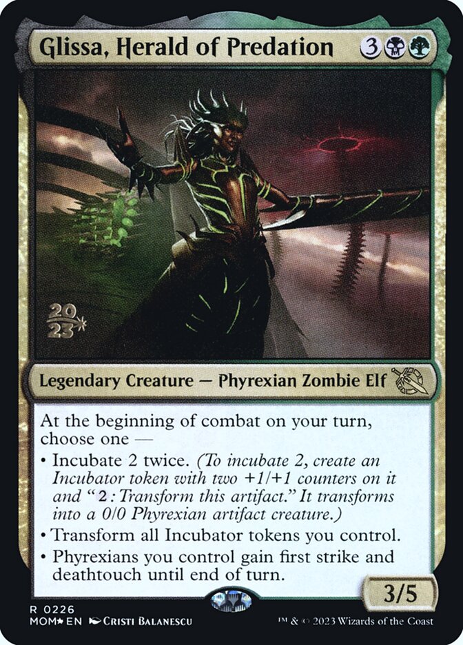 Glissa, Herald of Predation card front