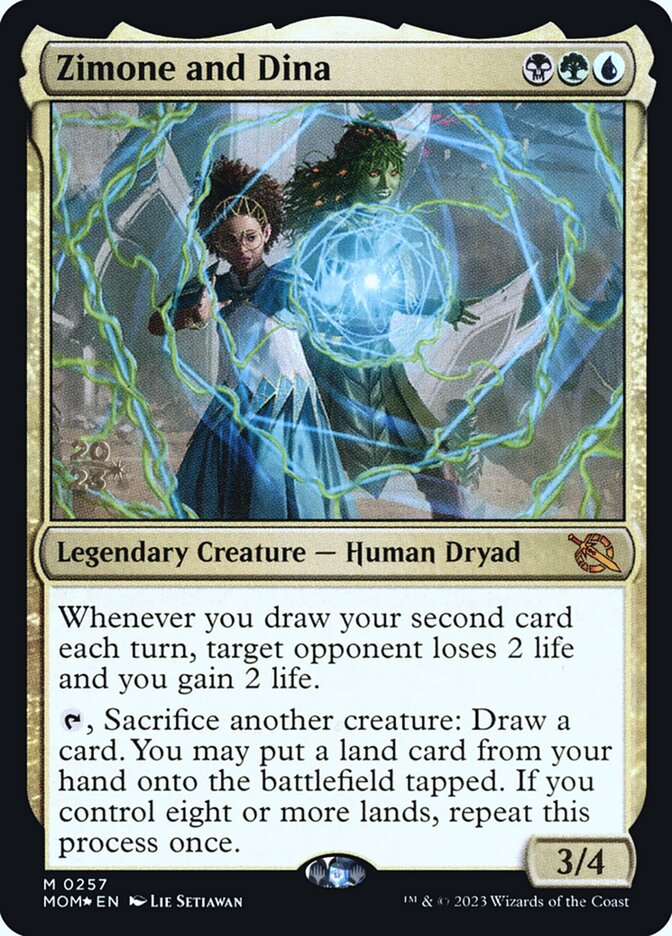 Zimone and Dina card front