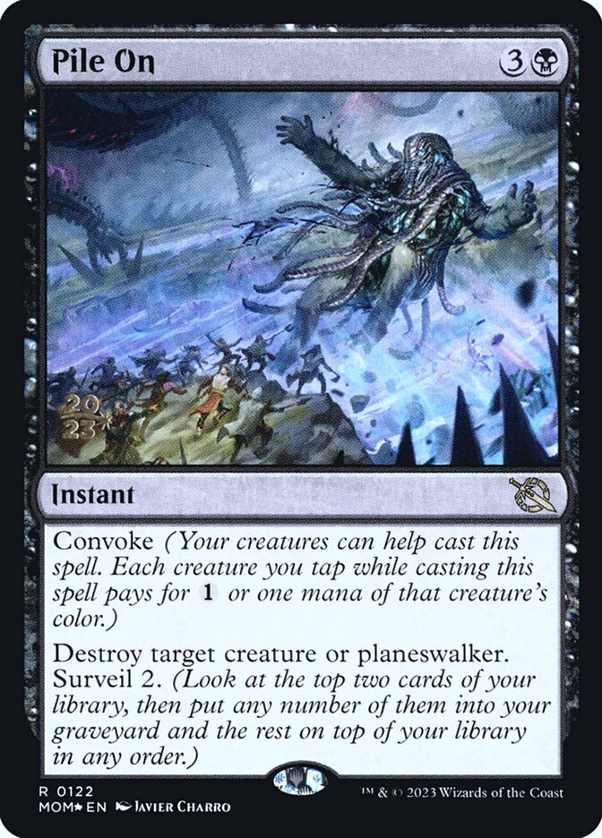 Pile On card front