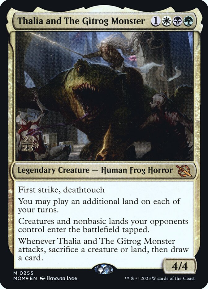 Thalia and The Gitrog Monster card front