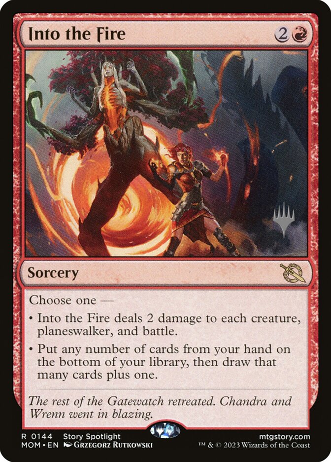 Into the Fire card front