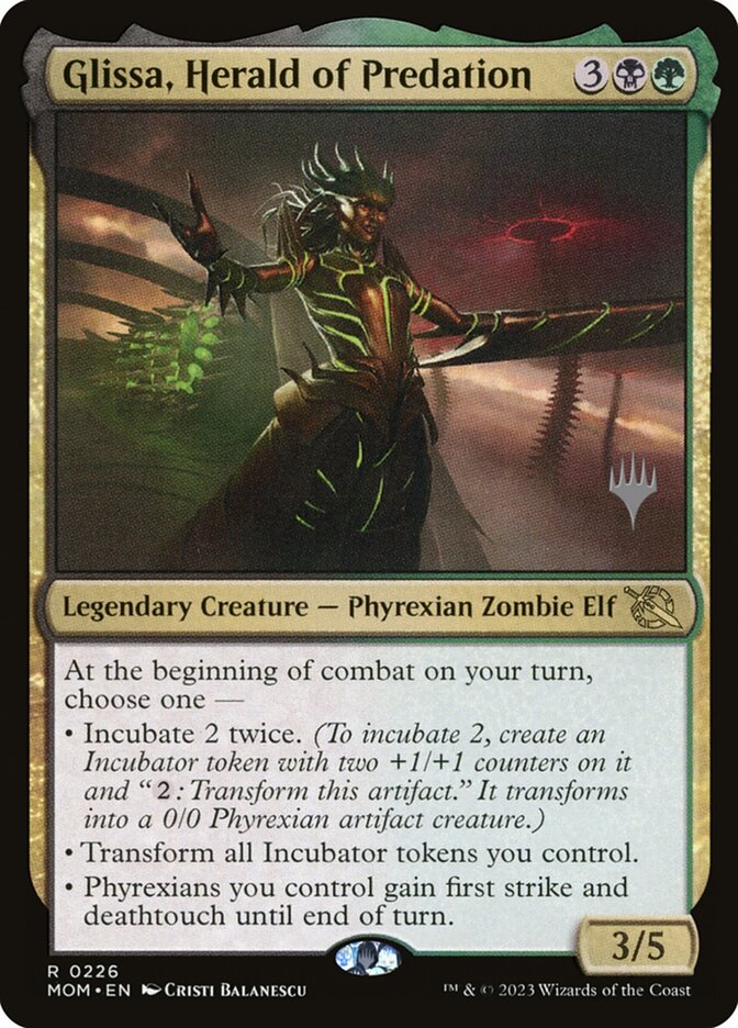 Glissa, Herald of Predation card front