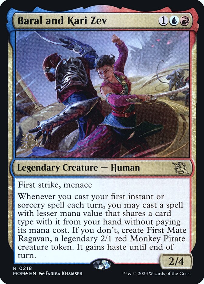 Baral and Kari Zev card front