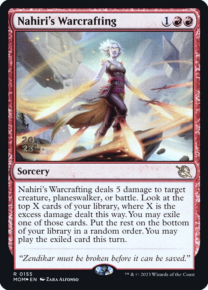 Nahiri's Warcrafting card front
