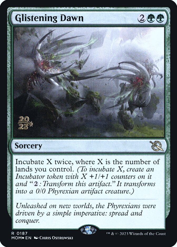 Glistening Dawn card front