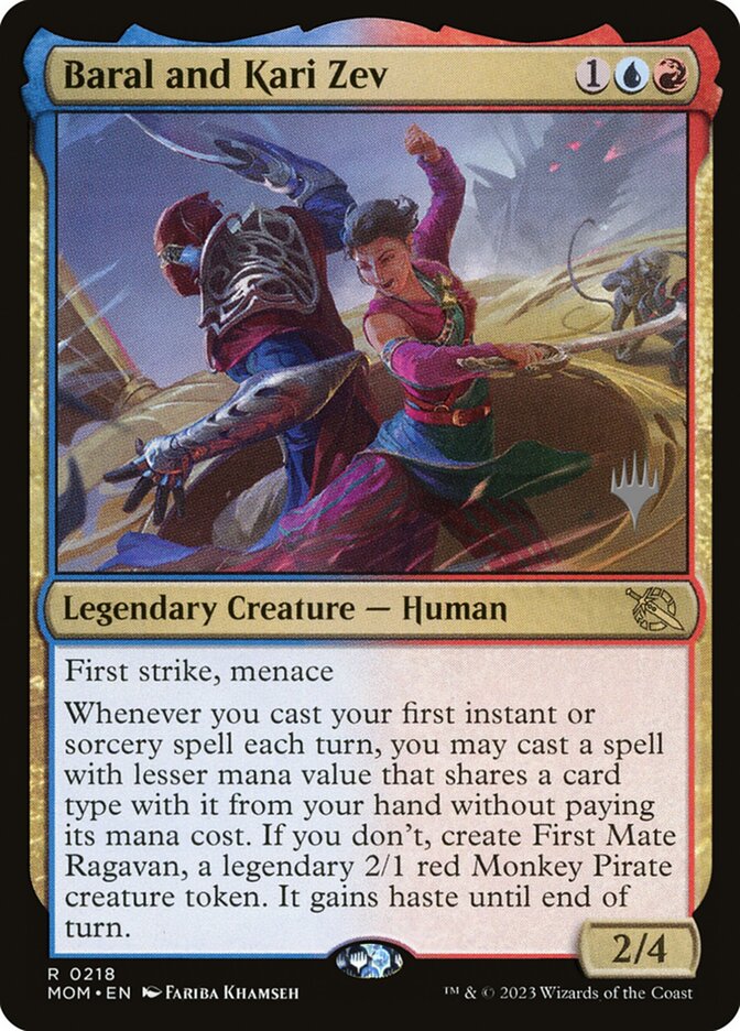 Baral and Kari Zev card front