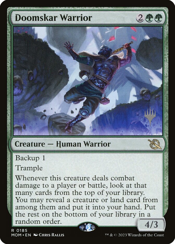 Doomskar Warrior card front